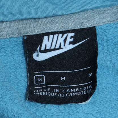 Womens UK Size M Nike Blue Pullover Hoodie