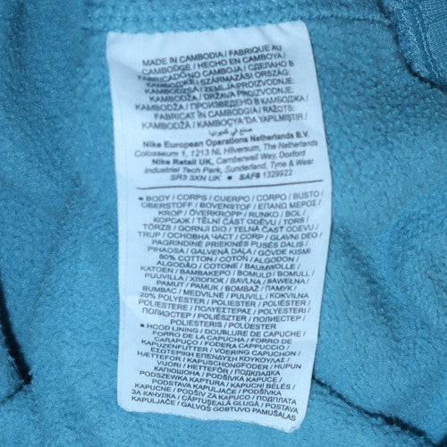 Womens UK Size M Nike Blue Pullover Hoodie