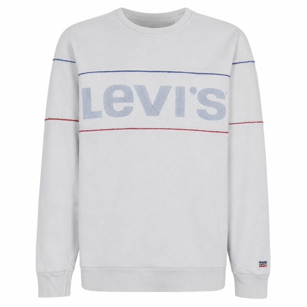 Mens UK Size L Levi's White Pullover Sweatshirt