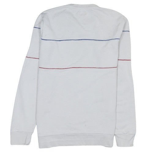 Mens UK Size L Levi's White Pullover Sweatshirt
