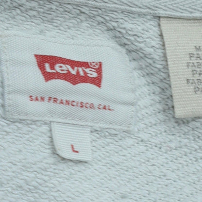Mens UK Size L Levi's White Pullover Sweatshirt