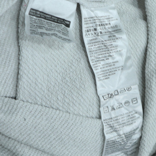 Mens UK Size L Levi's White Pullover Sweatshirt