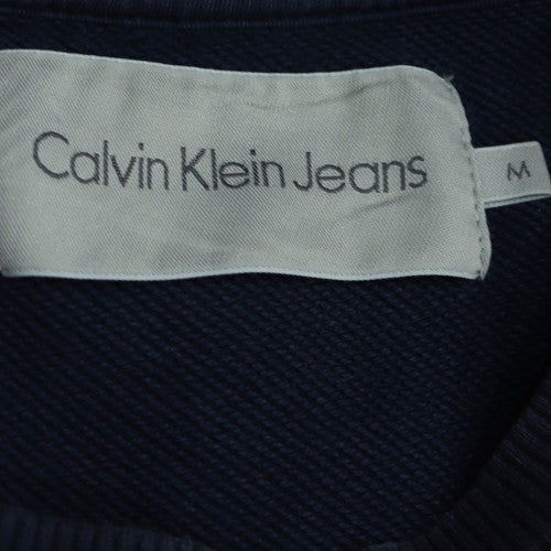 Mens UK Size M Calvin Klein Jeans Blue Pullover Sweatshirt