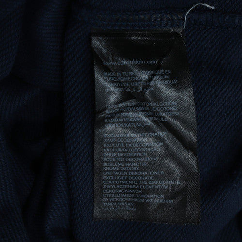 Mens UK Size M Calvin Klein Jeans Blue Pullover Sweatshirt