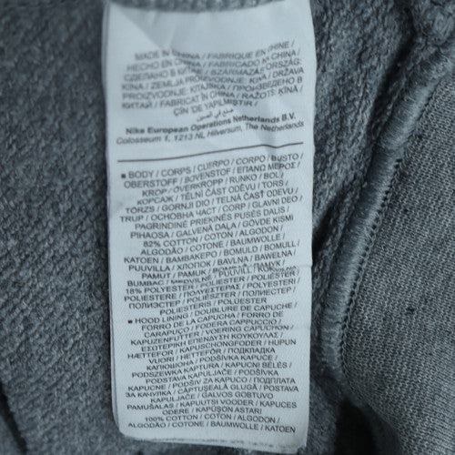 Womens UK Size S Nike Grey Pullover Hoodie