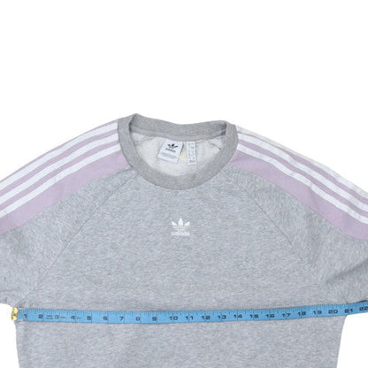 Womens UK Size 8 adidas Grey Pullover Sweatshirt