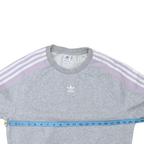 Womens UK Size 8 adidas Grey Pullover Sweatshirt