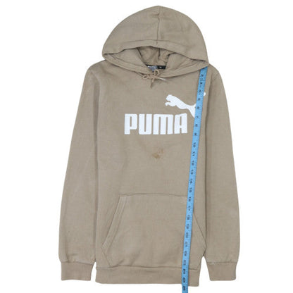Mens UK Size XS PUMA Beige Pullover Hoodie