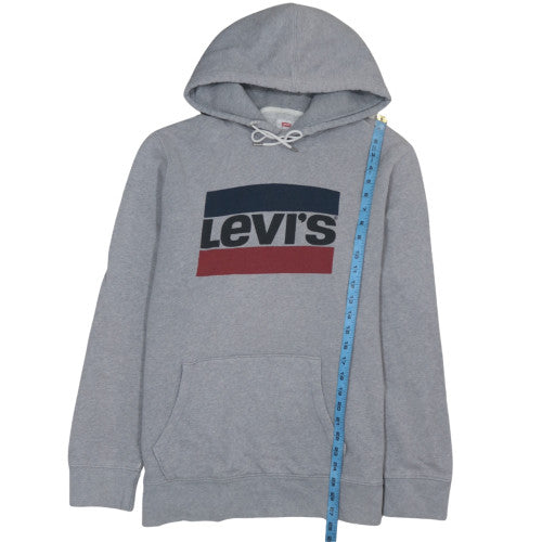Mens UK Size L Levi's Grey Pullover Hoodie