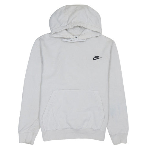 Womens UK Size S Nike White Pullover Hoodie