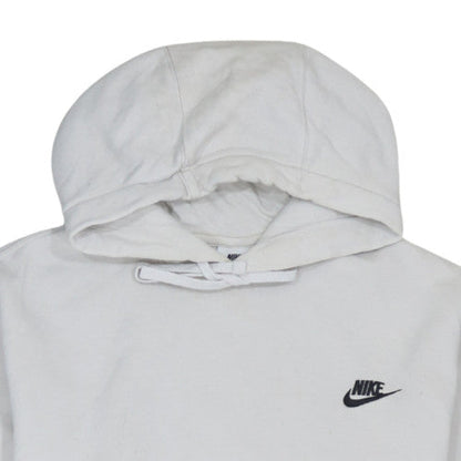 Womens UK Size S Nike White Pullover Hoodie