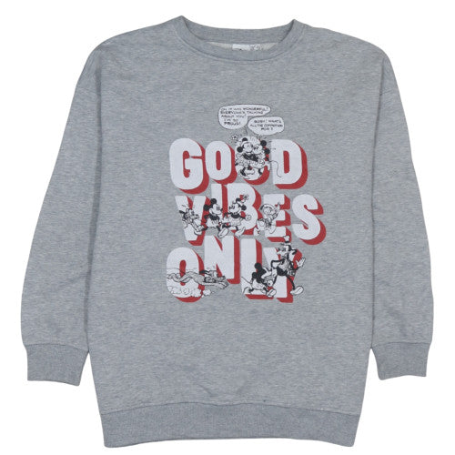 Womens UK Size S Disney Grey Pullover Sweatshirt