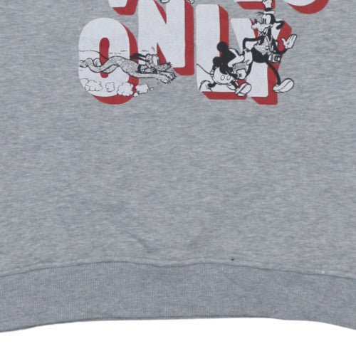 Womens UK Size S Disney Grey Pullover Sweatshirt