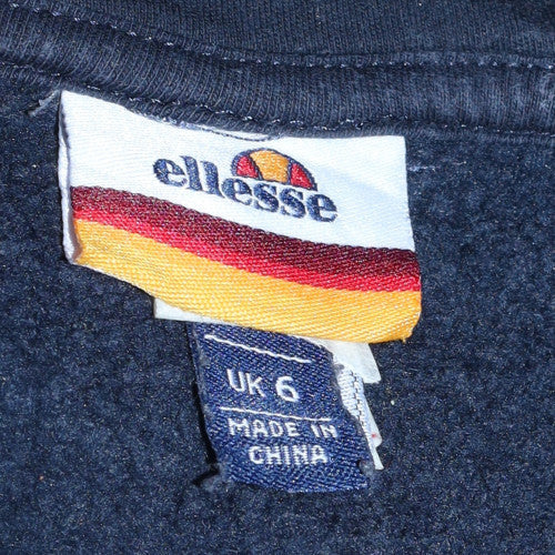 Womens UK Size 6 ellesse Black Pullover Hoodie
