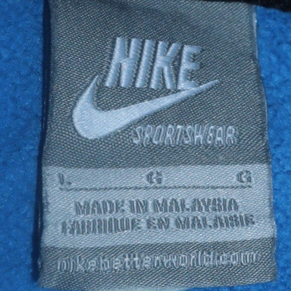 Mens UK Size L Nike Blue Pullover Hoodie