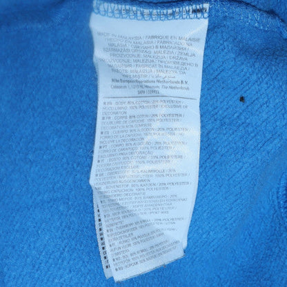 Mens UK Size L Nike Blue Pullover Hoodie