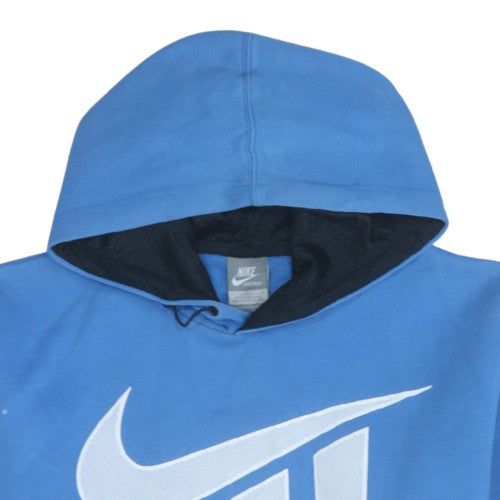 Mens UK Size L Nike Blue Pullover Hoodie