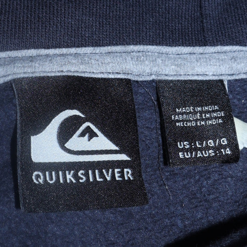 Womens UK Size 14 Quiksilver Blue Pullover Hoodie
