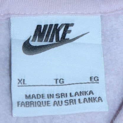 Womens UK Size XL Nike Pink Pullover Hoodie