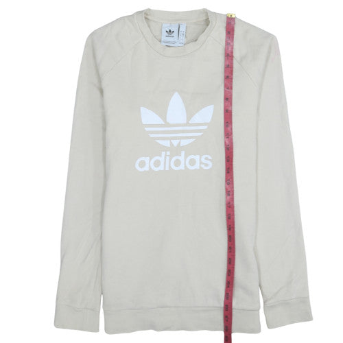 Mens UK Size S adidas Beige Pullover Sweatshirt