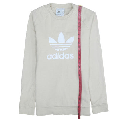 Mens UK Size S adidas Beige Pullover Sweatshirt