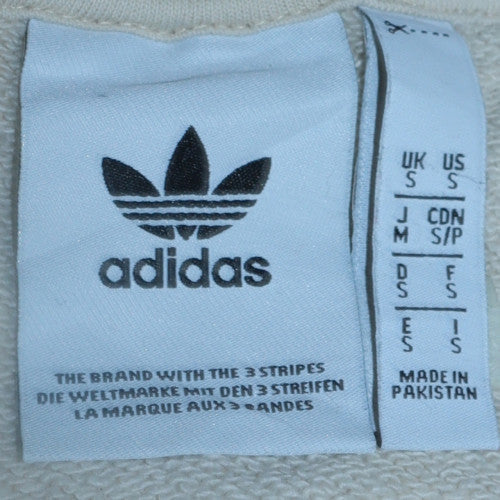 Mens UK Size S adidas Beige Pullover Sweatshirt
