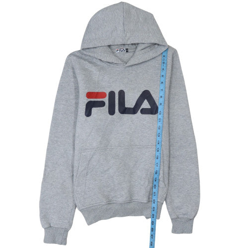 Womens UK Size M FILA Grey Pullover Hoodie
