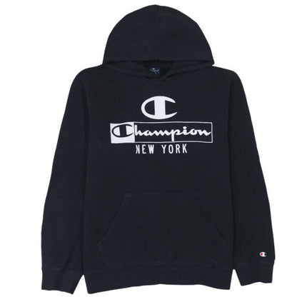 Womens UK Size L Champion Black Pullover Hoodie