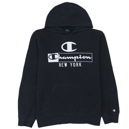 Womens UK Size L Champion Black Pullover Hoodie