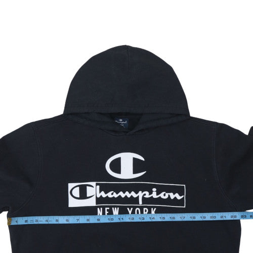 Womens UK Size L Champion Black Pullover Hoodie