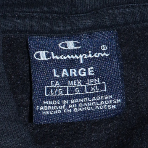 Womens UK Size L Champion Black Pullover Hoodie