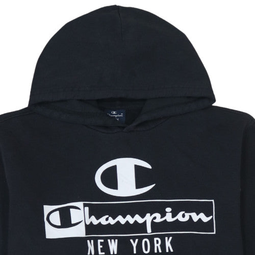 Womens UK Size L Champion Black Pullover Hoodie