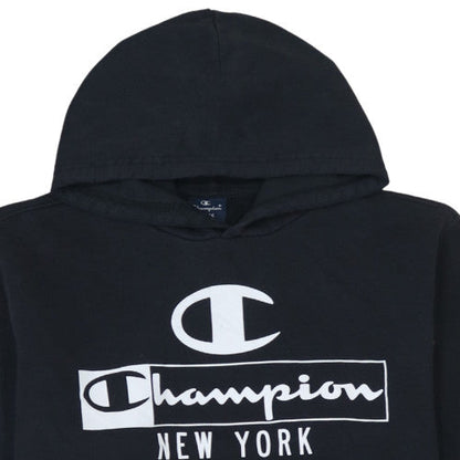 Womens UK Size L Champion Black Pullover Hoodie