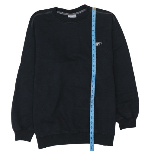 Mens UK Size M Reebok Black Pullover Sweatshirt