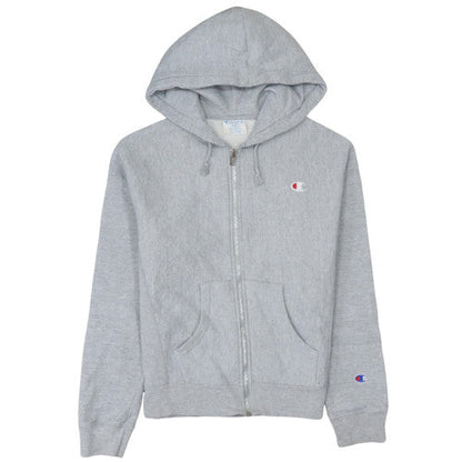 Womens UK Size S Champion Grey Full Zip Hoodie
