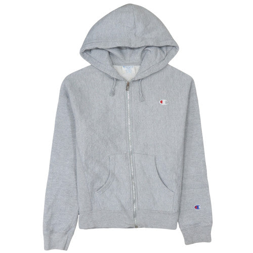 Womens UK Size S Champion Grey Full Zip Hoodie