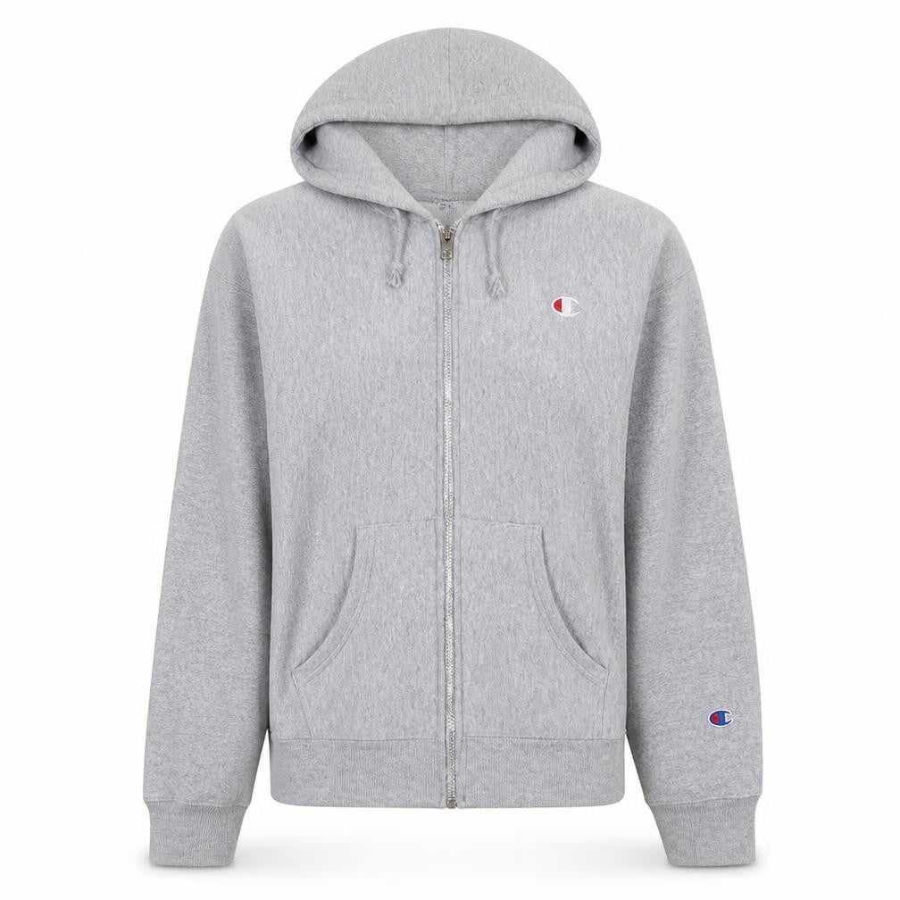 Womens UK Size S Champion Grey Full Zip Hoodie