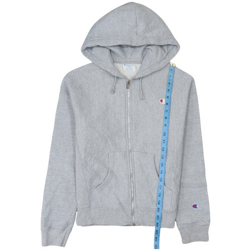 Womens UK Size S Champion Grey Full Zip Hoodie