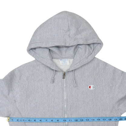 Womens UK Size S Champion Grey Full Zip Hoodie