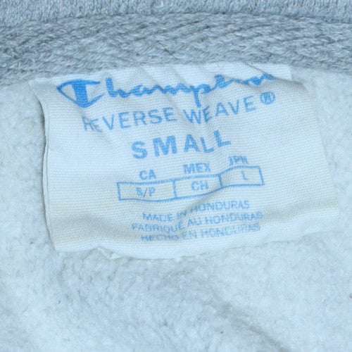 Womens UK Size S Champion Grey Full Zip Hoodie