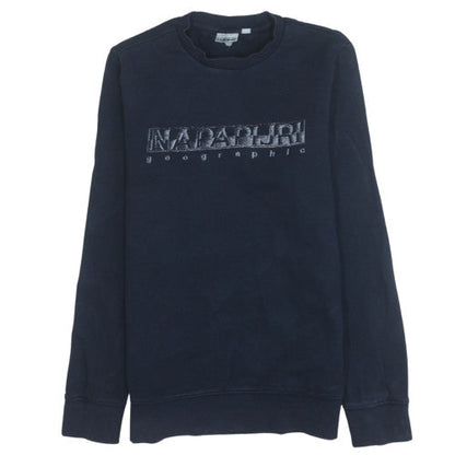 Mens UK Size M Napapijri Blue Pullover Sweatshirt