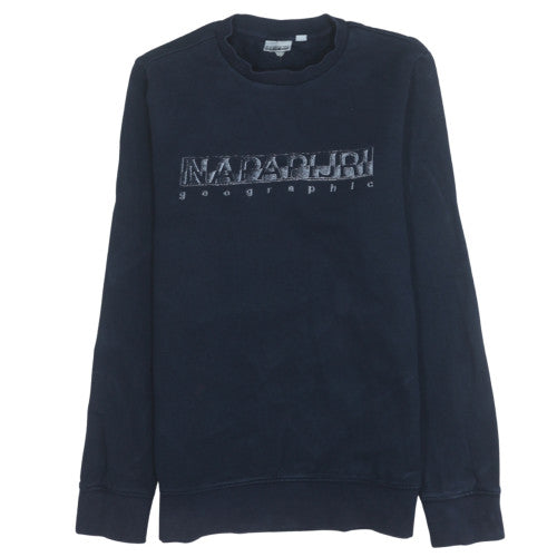 Mens UK Size M Napapijri Blue Pullover Sweatshirt
