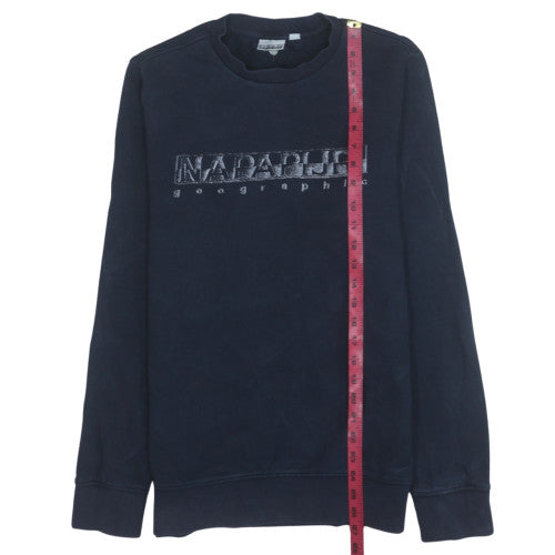 Mens UK Size M Napapijri Blue Pullover Sweatshirt