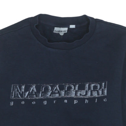 Mens UK Size M Napapijri Blue Pullover Sweatshirt