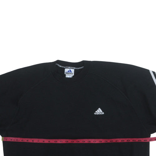 Mens UK Size M adidas Black Pullover Sweatshirt