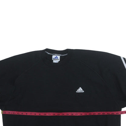Mens UK Size M adidas Black Pullover Sweatshirt