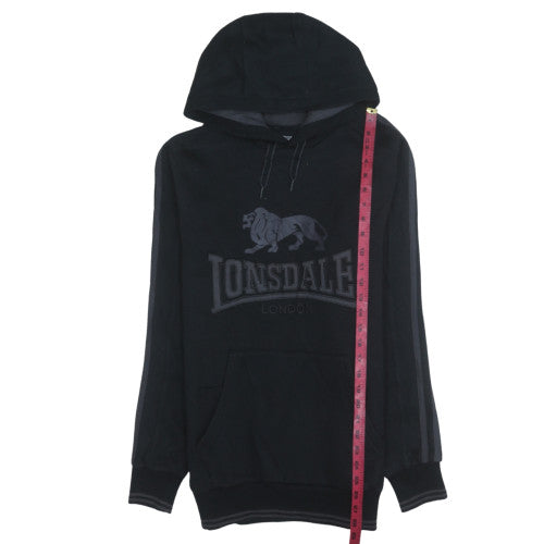 Mens UK Size S Lonsdale Black Pullover Hoodie