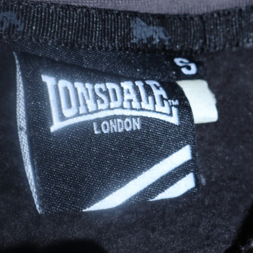 Mens UK Size S Lonsdale Black Pullover Hoodie