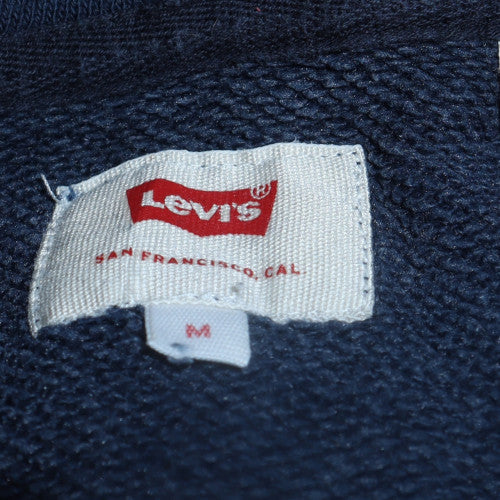 Mens UK Size M Levi's Blue Pullover Hoodie