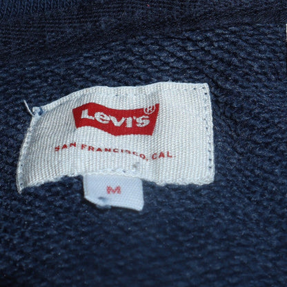 Mens UK Size M Levi's Blue Pullover Hoodie